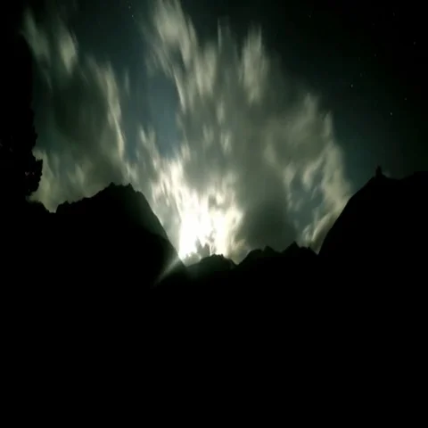 Night in mountains timelapse Stock Footage 69548027