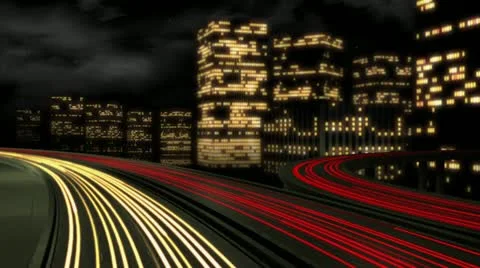 Night Moves Background HD Stock Footage 10870925