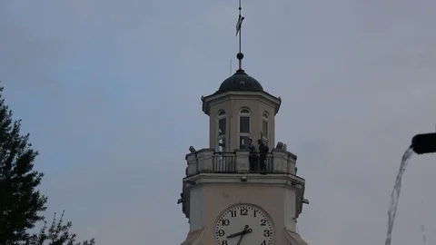 Night of Museums in the city of Vitebsk. Stock Footage 103851833