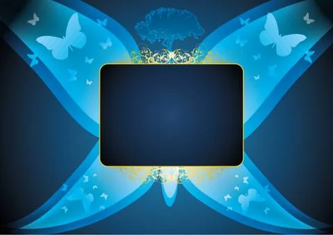 Night nature card Stock Illustration