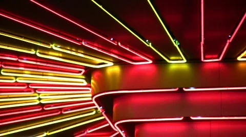 Night neon light Video stock 262873