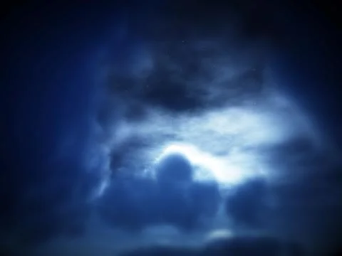 Night With No Moon Stock Illustration