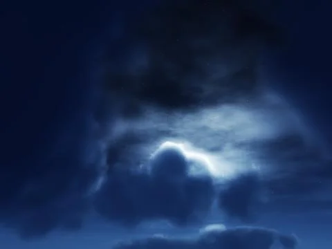 Night With No Moon Stock Illustration