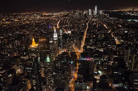 Night in NYC Stock Photos