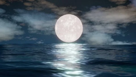 Night ocean Stock Footage 248427930