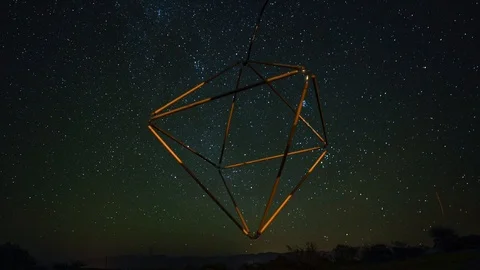 Night Octahedron 스톡 동영상 117825765