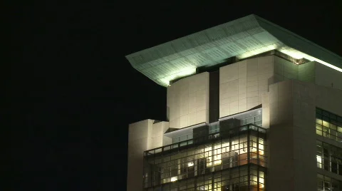 Night office Building Video stock 685439