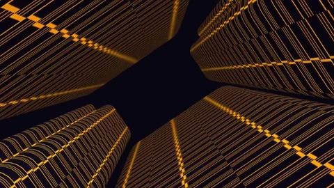Night office buildings Stock Footage 104825165