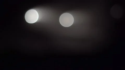 Night operations for artificial snow making, rack focus Stock Footage 219431200