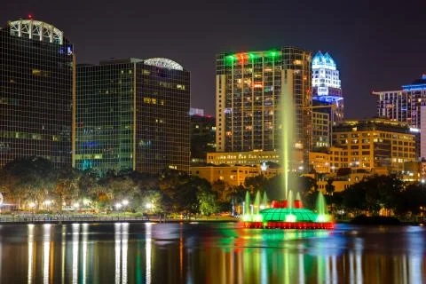 Night at Orlando Stock Photos