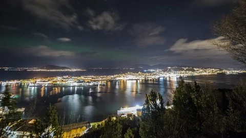 Night over the city Stock Footage 100680201