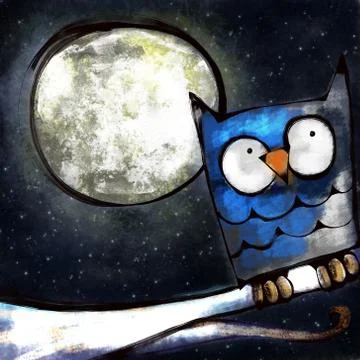The Night Owl Stock-Illustration