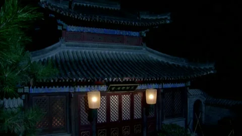 Night palace Stock Footage 235278622