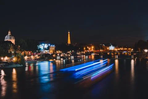 Night Paris Effiel 스톡 사진