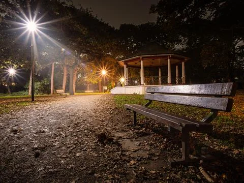 Night in the park Stock Photos
