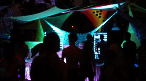 Night party with dancing people. Stock-Footage 67088499