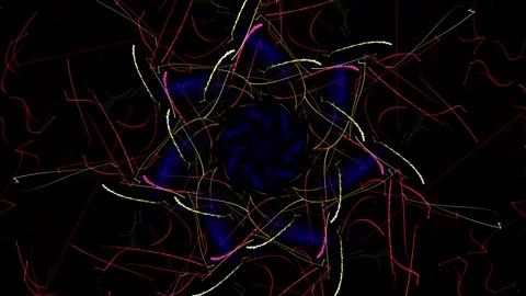 Night Party Random Stripes Background VJ Loop 4K 60 FPS Stock Footage 266673242