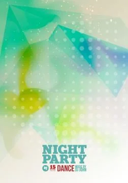 Night party Vector Flyer Template Stock Illustration
