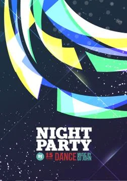 Night party Vector Stock Illustration