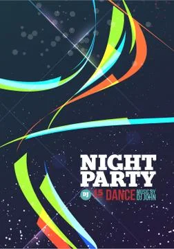 Night party Vector Stock Illustration