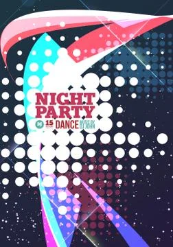 Night party Vector Stock Illustration