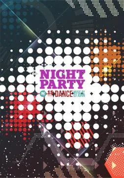 Night party Vector Stock Illustration