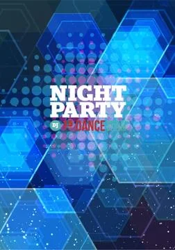 Night party Vector Stock Illustration