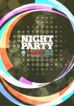 Night party Vector Stock Illustration