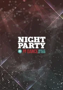 Night party Vector Stock Illustration