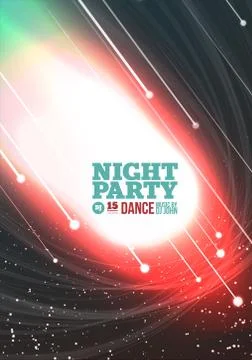 Night party Vector Stock Illustration