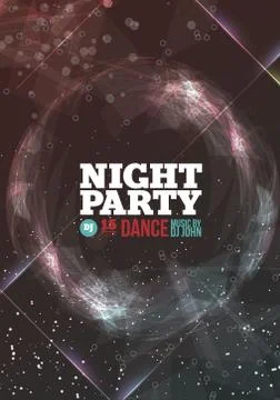 Night party Vector Stock Illustration