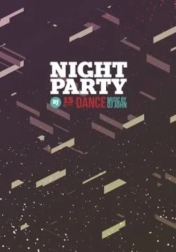 Night party Vector Stock Illustration