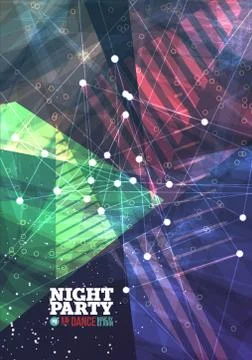 Night party Vector Stock Illustration