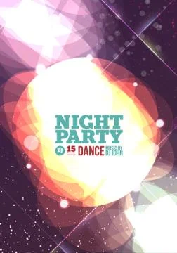 Night party Vector Stock Illustration
