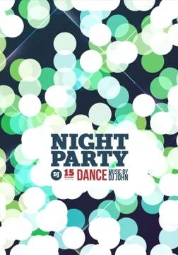 Night party Vector Stock Illustration