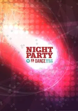 Night party Vector Stock Illustration