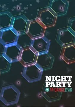Night party Vector Stock Illustration