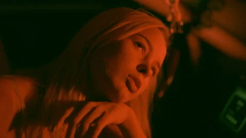 Night Passenger in a car Stock Footage 233775397