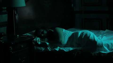 Night phone call will be a girl Stock-Footage 88864504