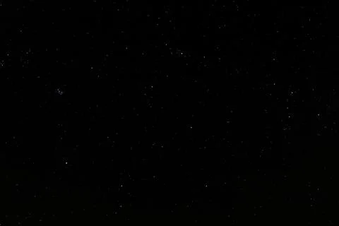 Night photo of a dark starry sky Stock Photos