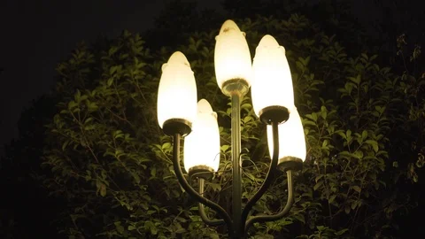 Night Pillar Lights Stock-Footage 111288674