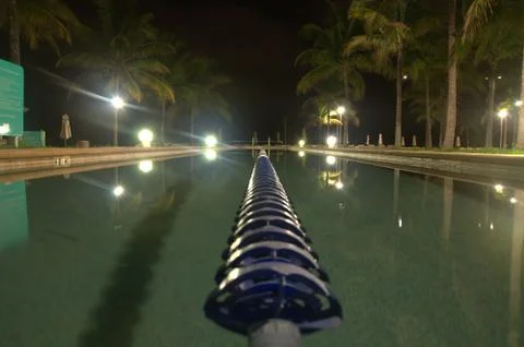 Night pool Stock Photos