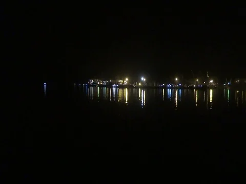 A night in the port 1 Vídeo Stock 79384573