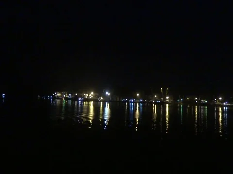 Night port 2 Vídeo Stock 79384623