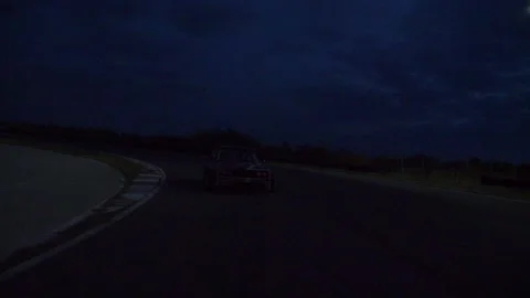 Night racetrack Stock Footage 137764335