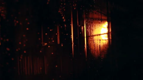 Night Rain #2 Stock Footage 160589237