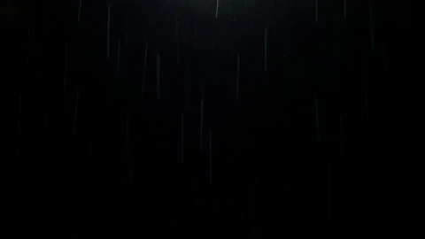 Night rain. 4k Loop Rain Drops Falling in rainy season. Video stock 206732942