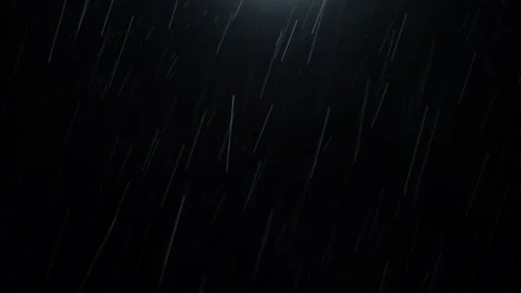 Night rain. 4k Loop Rain Drops Falling in rainy season. Video stock 206733500