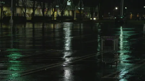 Night Rain B Roll 1 Stock Footage 25631347