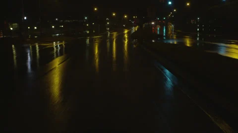 Night Rain B Roll 10 Stock Footage 25631719